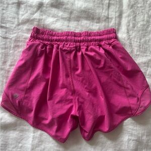 Lululemon Women's Sonic Pink 4” Low Rise Hottie Hot Shorts